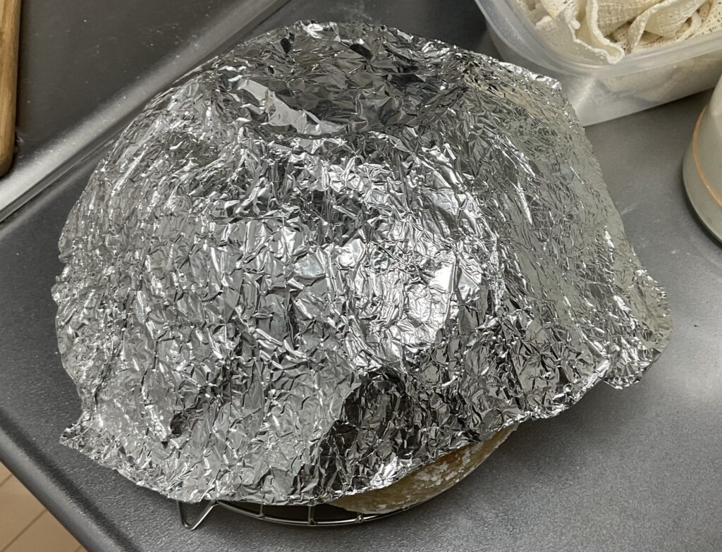 アルミホイルのカバー